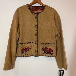 Roughrider Circle Women’s Button Down Sweater Size XS New With Tags